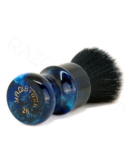 Yaqi Starry Night Tuxedo Synthetic Shaving Brush - Thumbnail