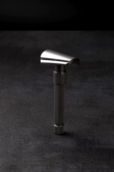 Yaqi Torqx Stainless Steel Slant Adjustable Double Edge Safety Razor, Matte