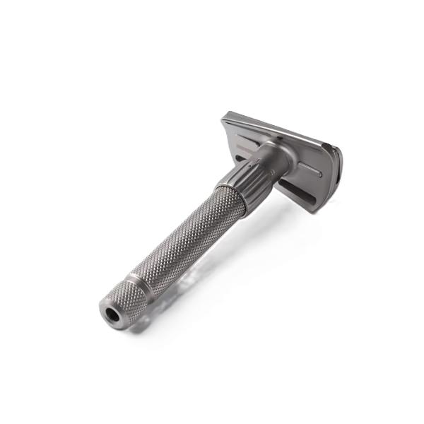 Yaqi Torqx Stainless Steel Slant Adjustable Double Edge Safety Razor, Matte