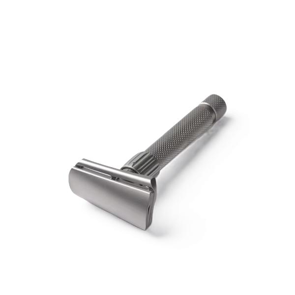 Yaqi Torqx Stainless Steel Slant Adjustable Double Edge Safety Razor, Matte