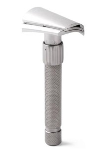 Yaqi Torqx Stainless Steel Slant Adjustable Double Edge Safety Razor, Matte - Thumbnail