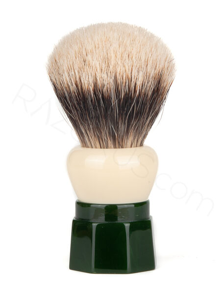 Yaqi Yeşil Obsidyen Two Band Badger Tıraş Fırçası - 1